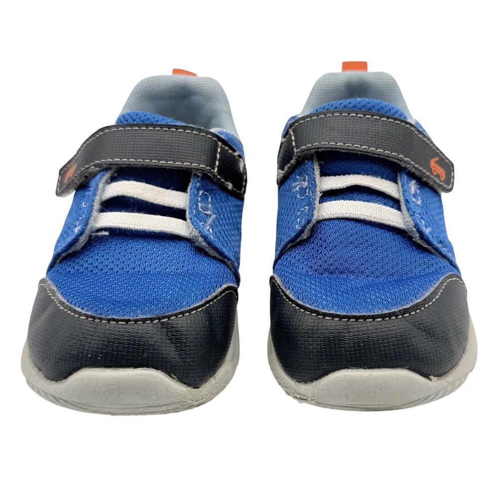 See Kai Run Stevie II Sneakers Kids 6 Blue Gray Green Mesh Hook Loop Strap